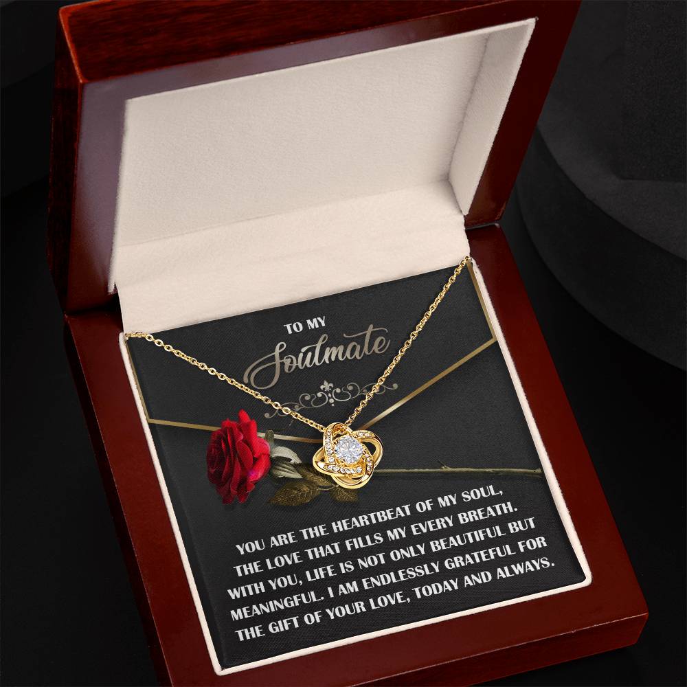 Soulmate - My Every Breath - Love Knot Necklace