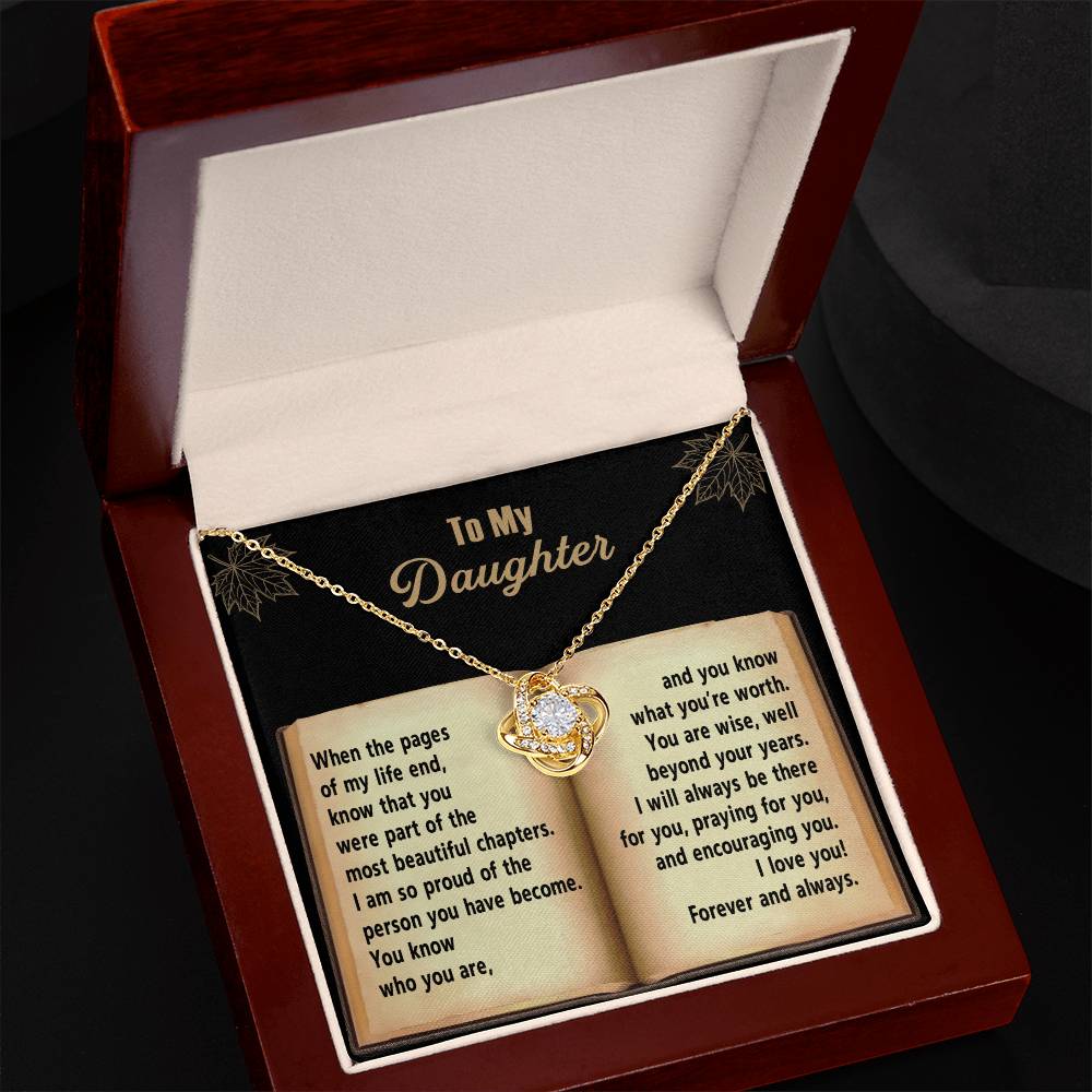 Daughter - Beyond Your Years - Love Knot Necklace