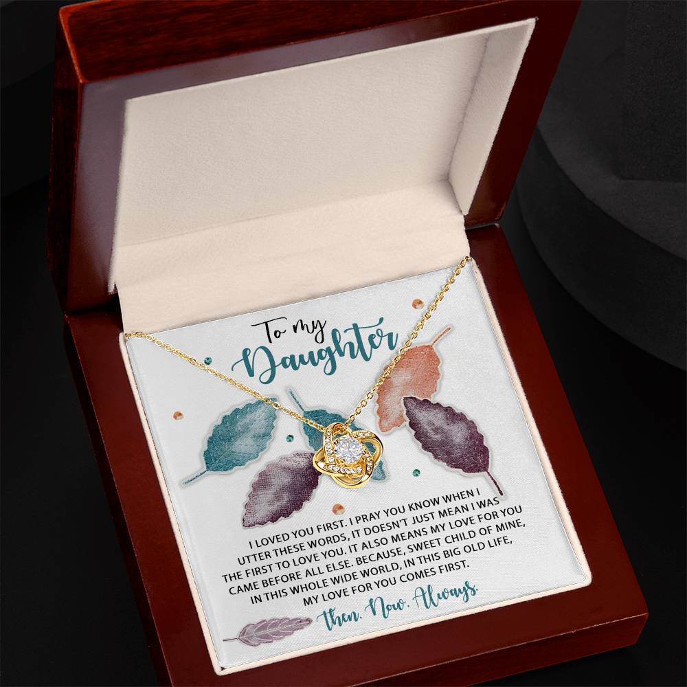 Daughter - Pray You Know - Love Knot Necklace