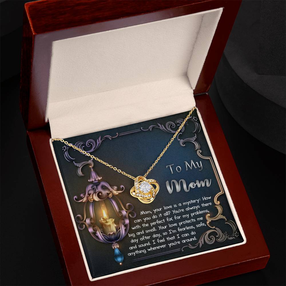 Mom - Love Is Mystery - Love Knot Necklace