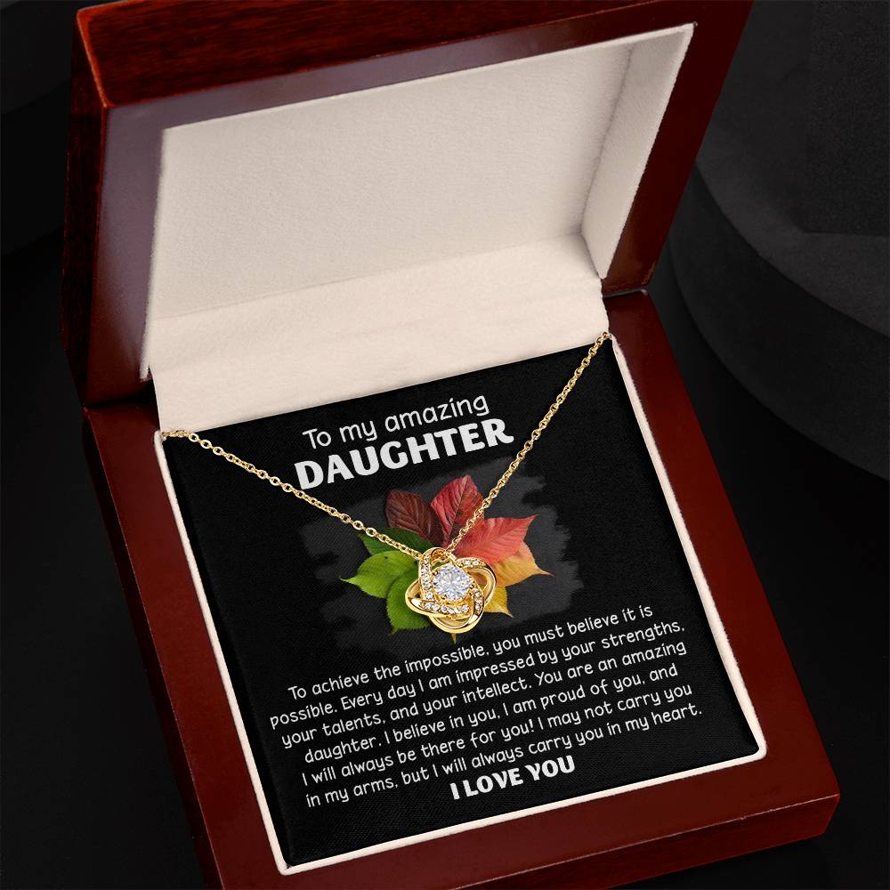 Daughter - It Is Possible - Love Knot Necklace