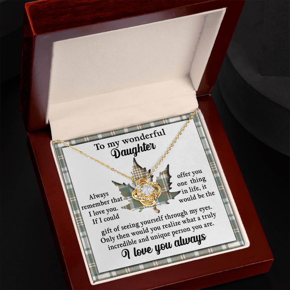 Daughter - Through My Eyes - Love Knot Necklace