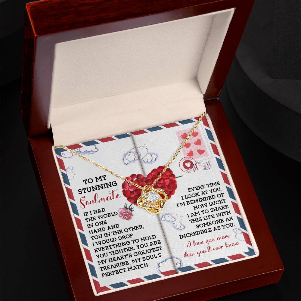 Soulmate - Perfect Match - Love Knot Necklace