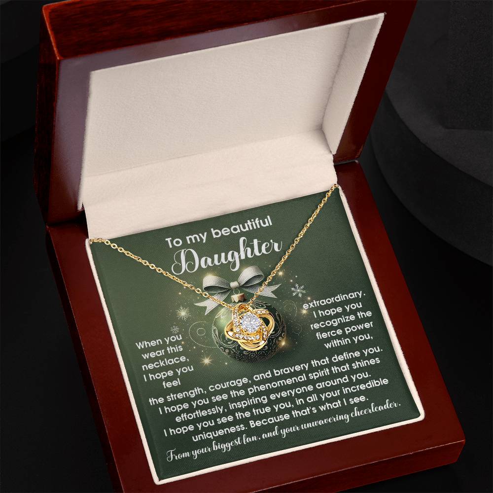 Daughter - Incredible Uniqueness - Love Knot Necklace