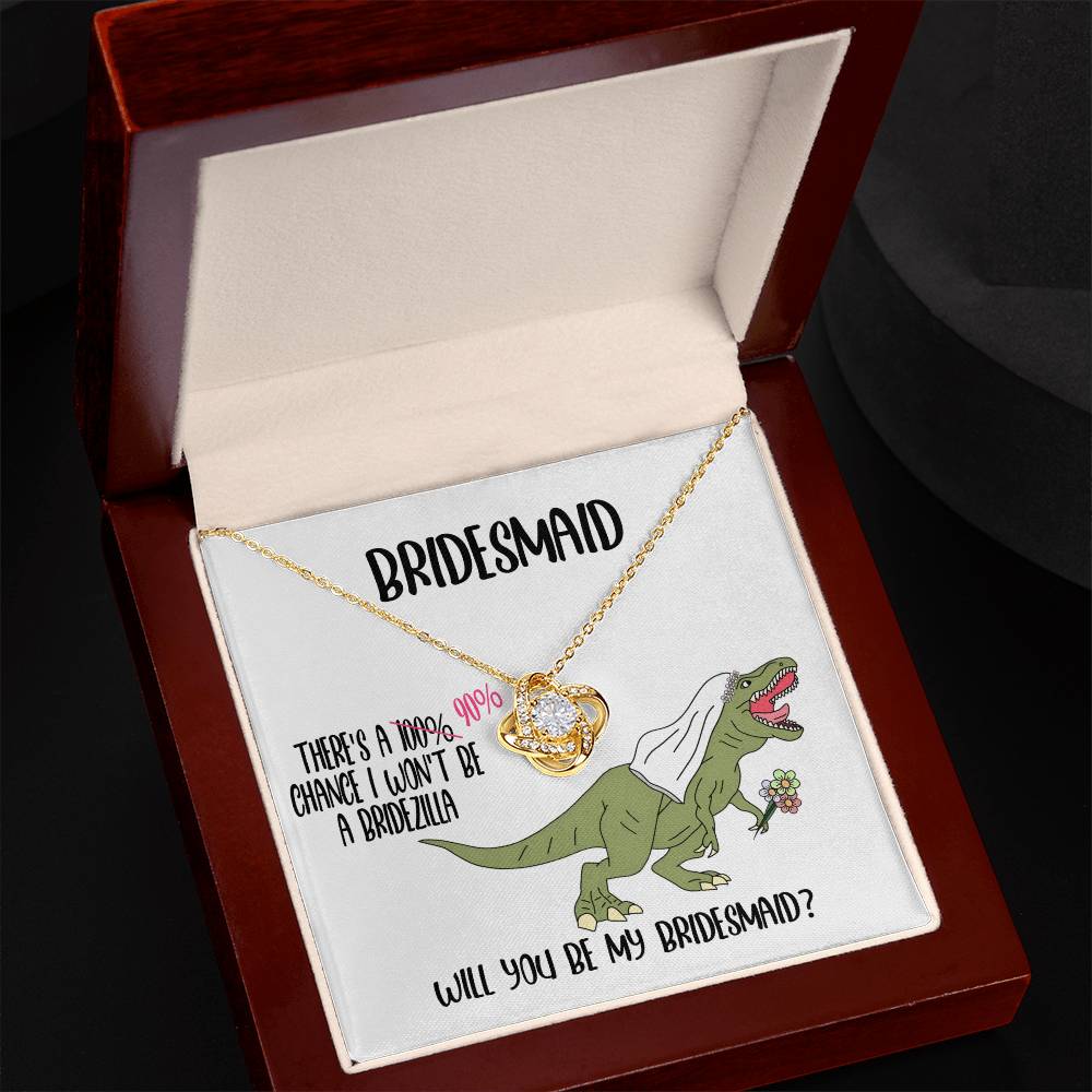 Dama de honor - ¿Serás tú? - Collar con nudo de amor