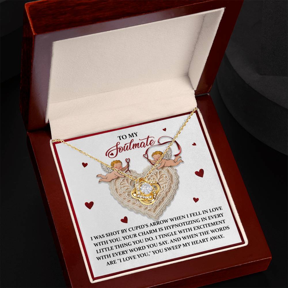 Soulmate - Sweep My Heart - Love Knot Necklace
