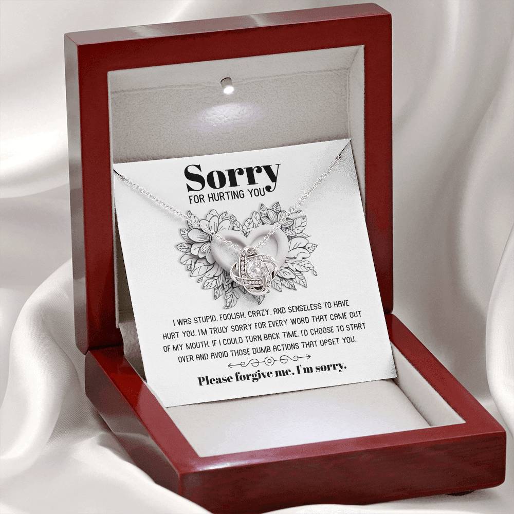 Sorry - Turn Back Time - Love Knot Necklace