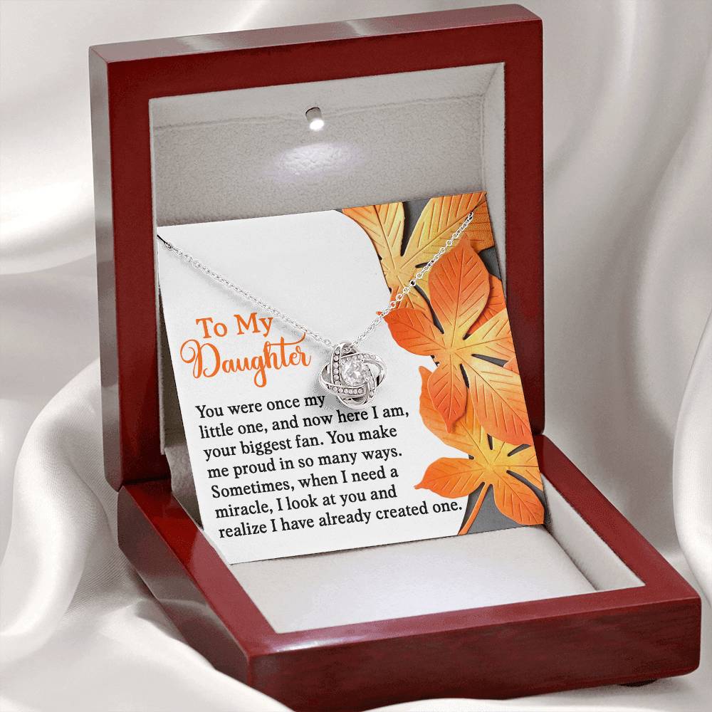 Daughter - Here I Am - Love Knot Necklace