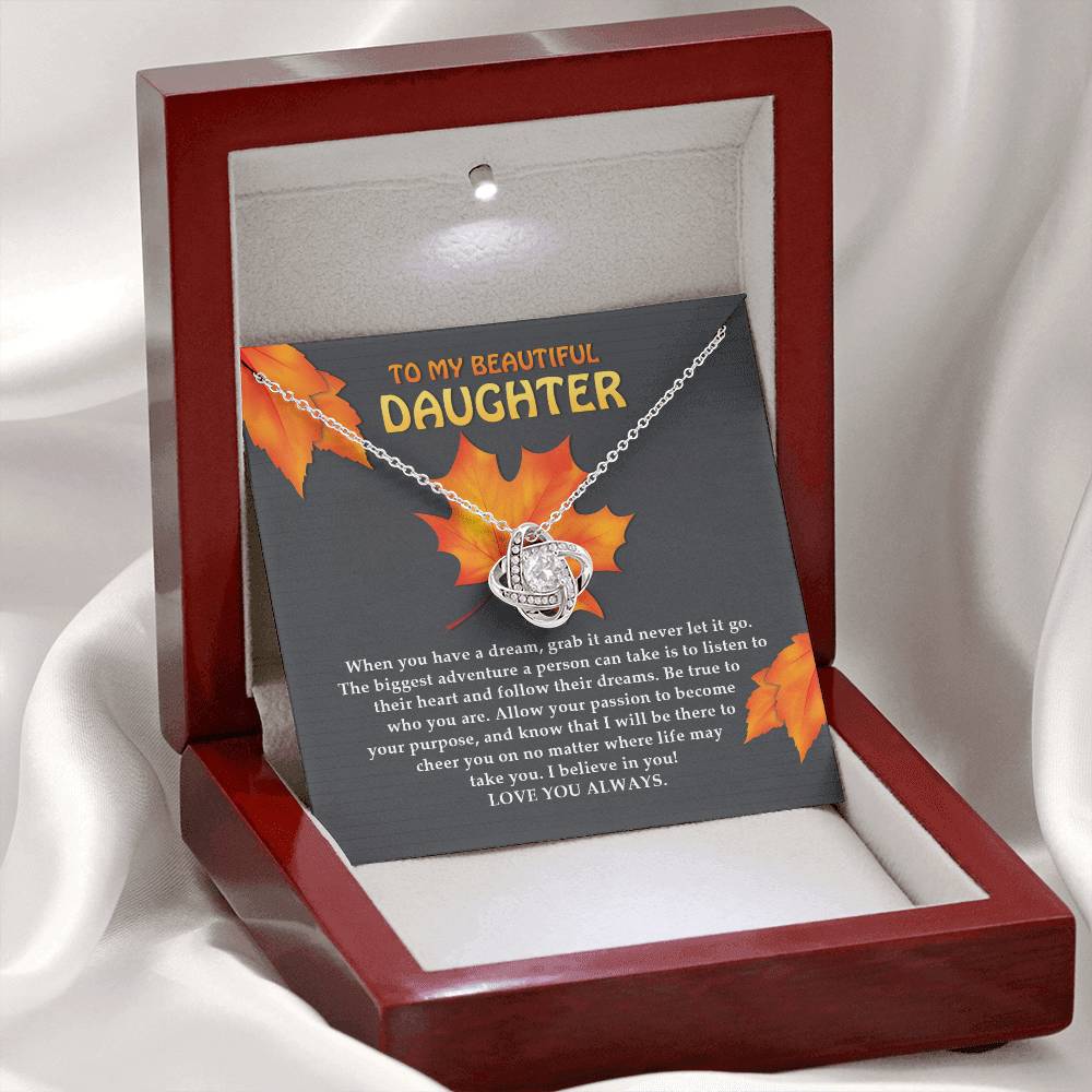 Daughter - To Their Heart - Love Knot Necklace