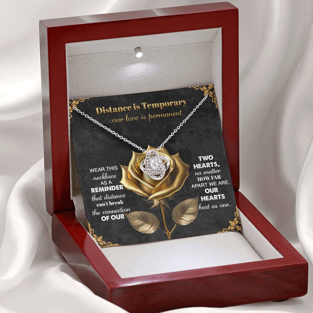 Soulmate - Love Is Permanent - Love Knot Necklace