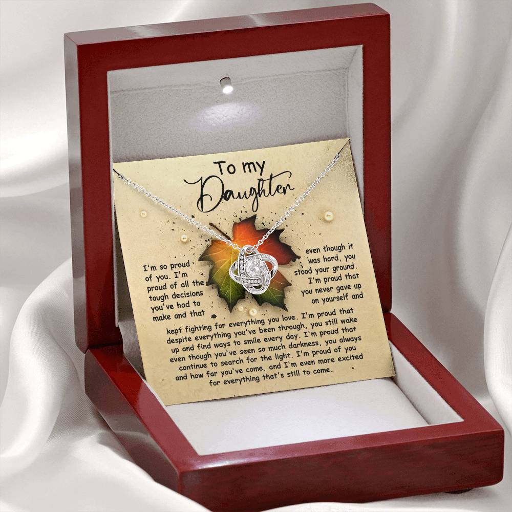 Daughter - Stood Your Ground - Love Knot Necklace