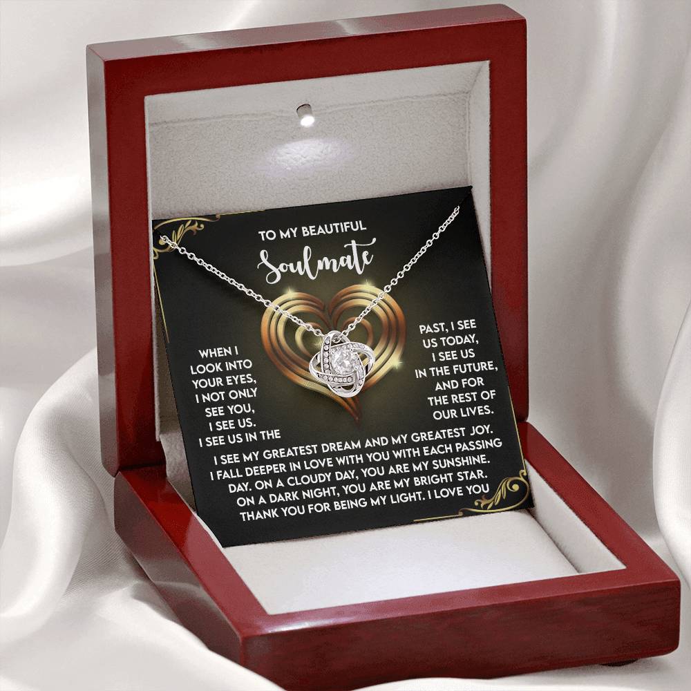 Soulmate - I See Us - Love Knot Necklace
