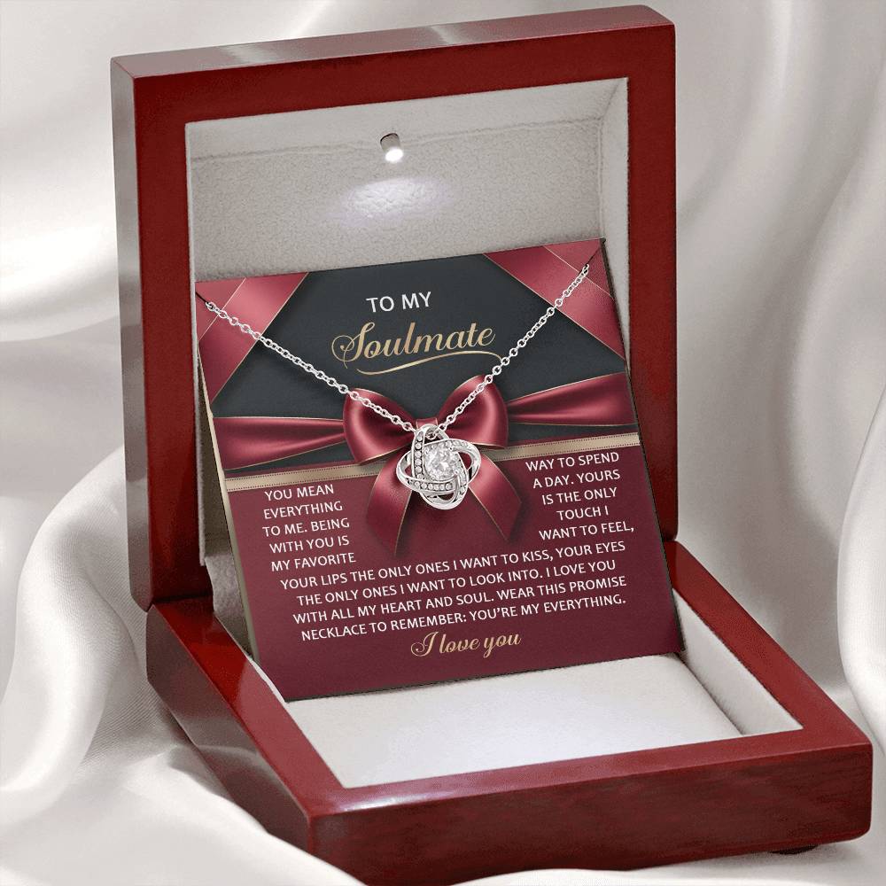 Soulmate - Heart And Soul - Love Knot Necklace