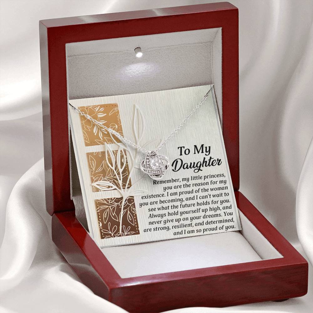 Daughter - Holds For You - Love Knot Necklace