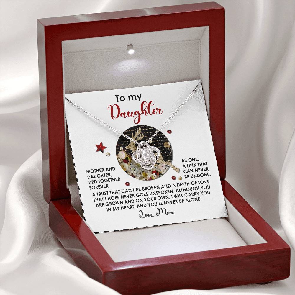 Daughter - Forever As One - Love Knot Necklace