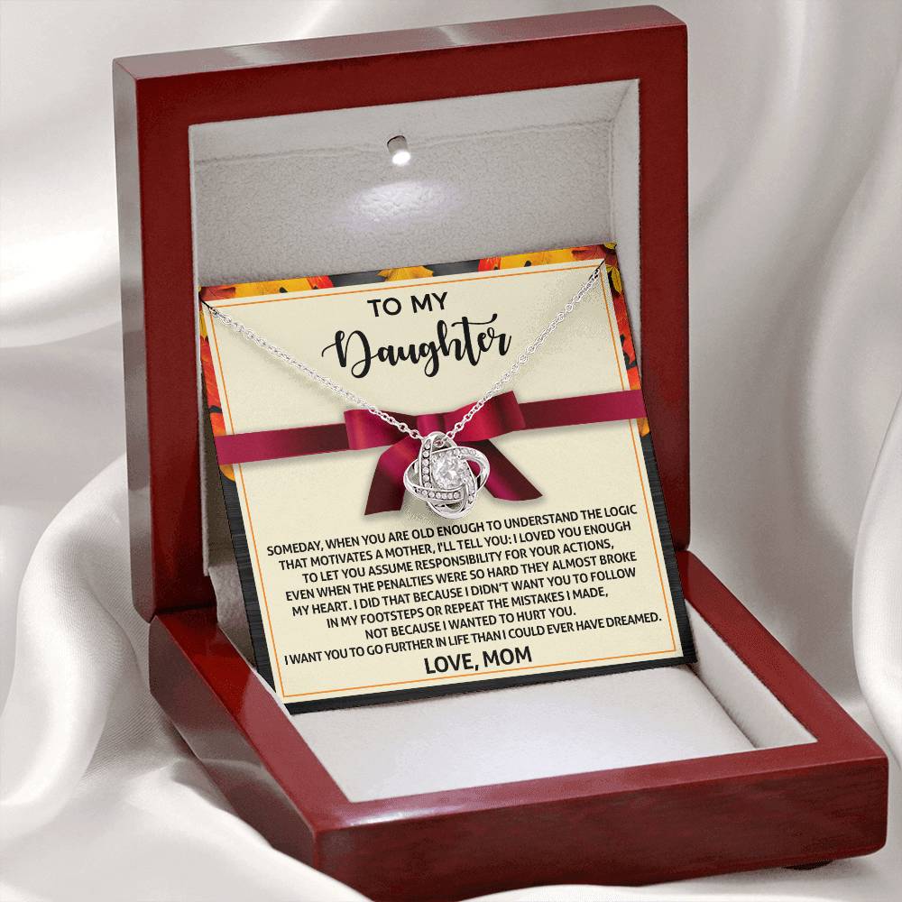 Daughter - Further In Life - Love Knot Necklace
