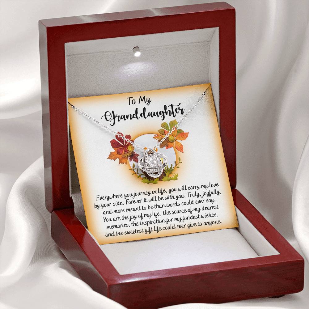 Granddaughter - By Your Side - Love Knot Necklace