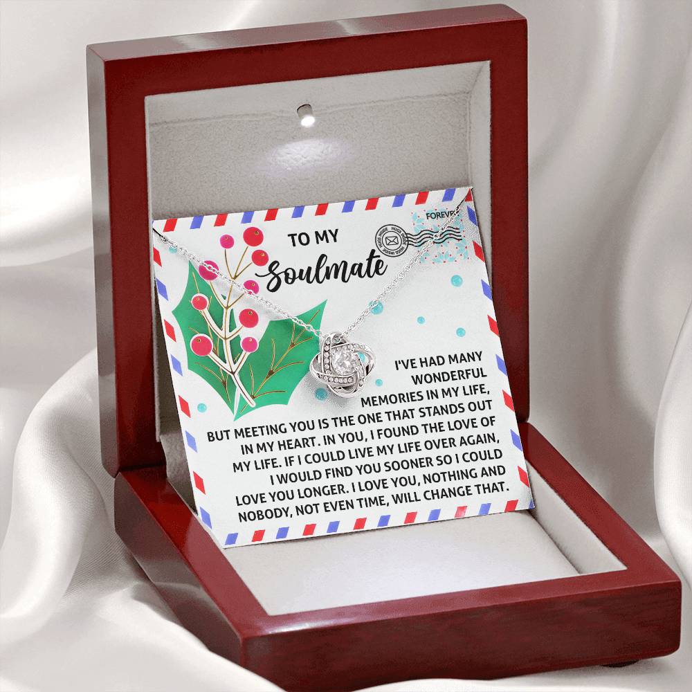 Soulmate - Love You Longer - Love Knot Necklace