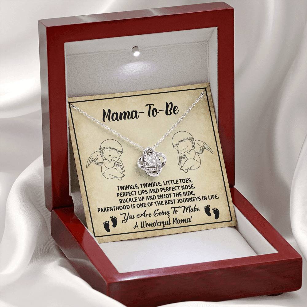 Mama To Be - Enjoy The Ride - Love Knot Necklace