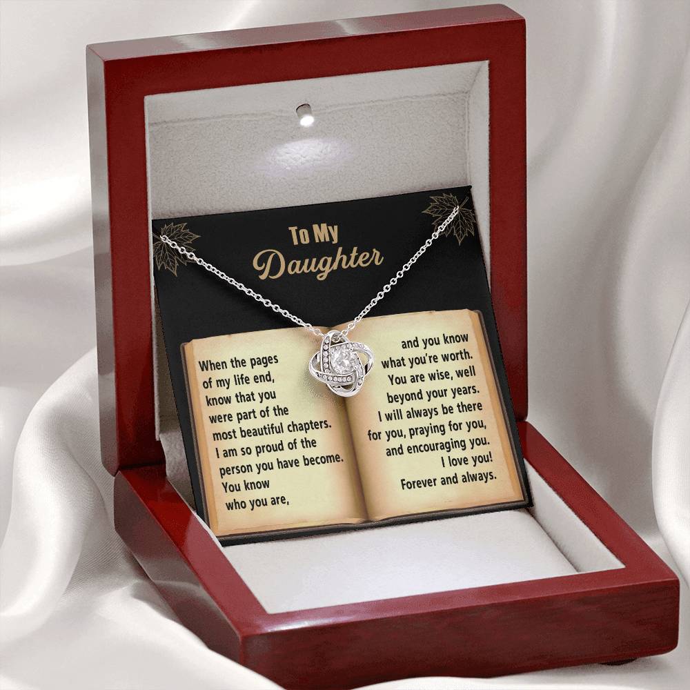 Daughter - Beyond Your Years - Love Knot Necklace