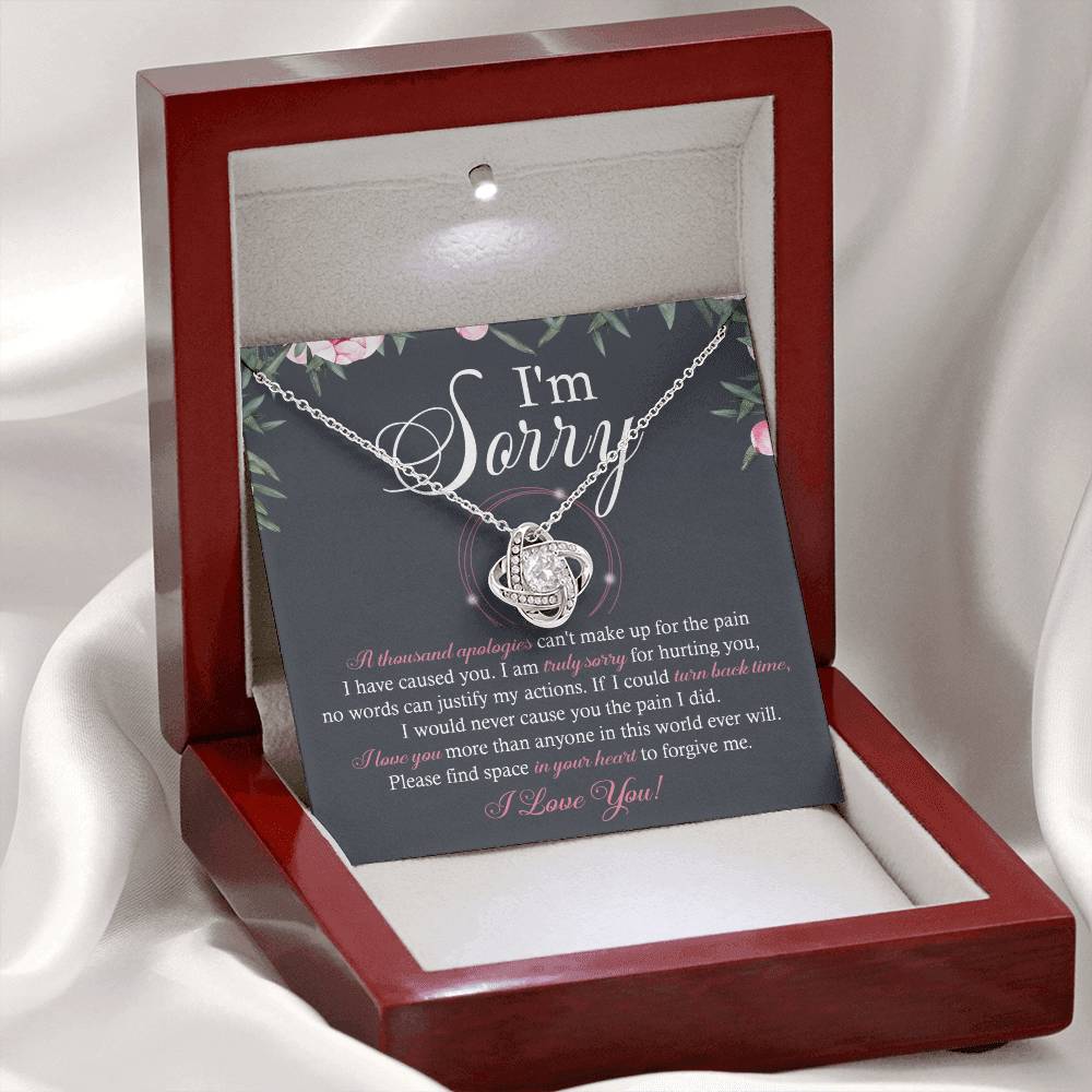 Sorry - World Ever Will - Love Knot Necklace