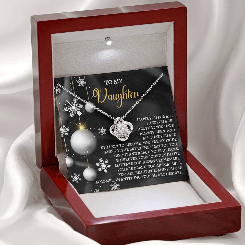 Daughter - Pride And Joy - Love Knot Necklace