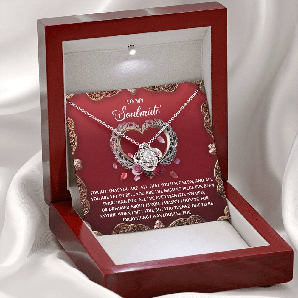 Soulmate - I Met You - Love Knot Necklace