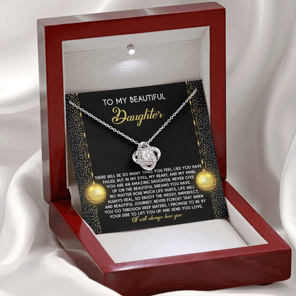 Daughter - Deep Waters - Love Knot Necklace