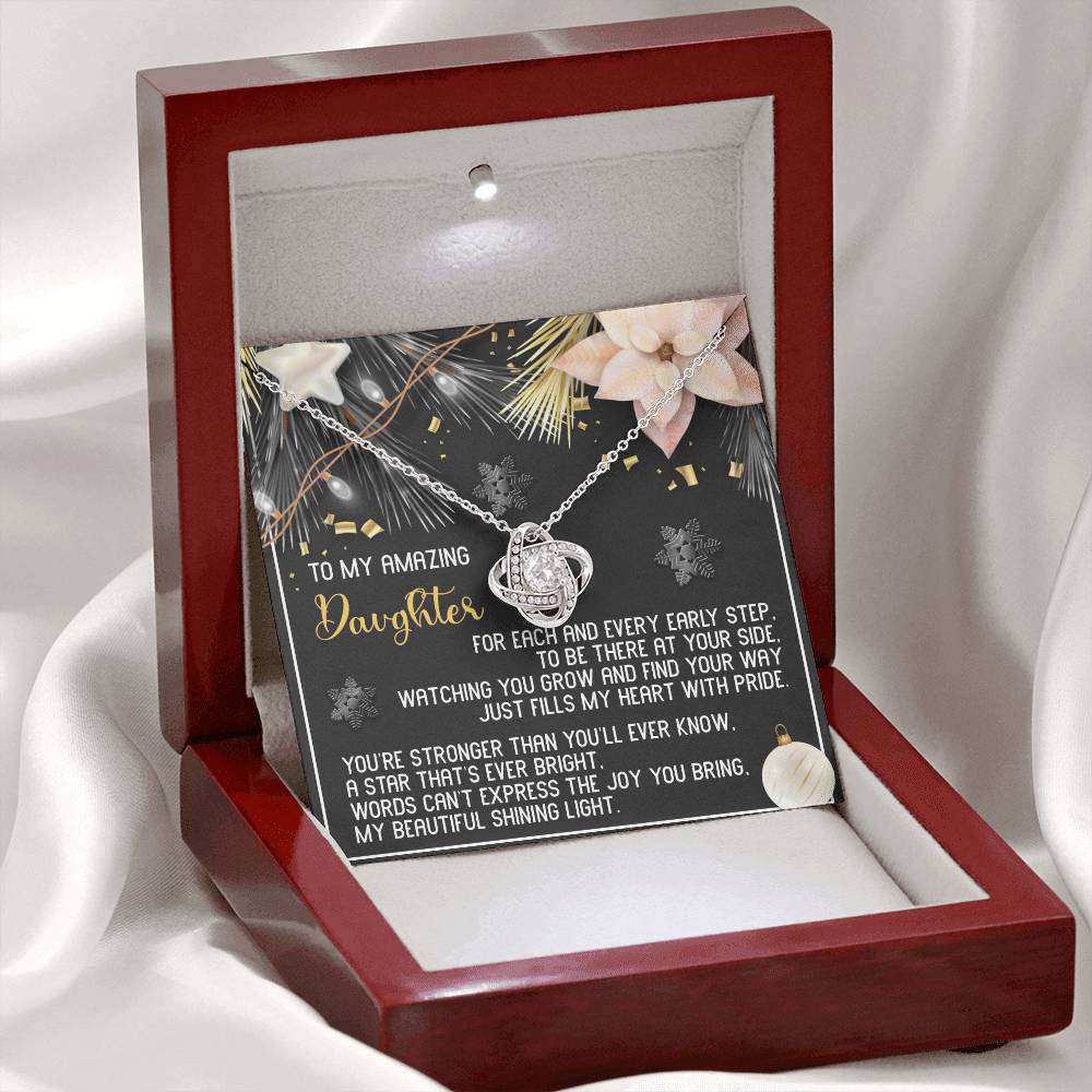 Daughter - Shining Light - Love Knot Necklace