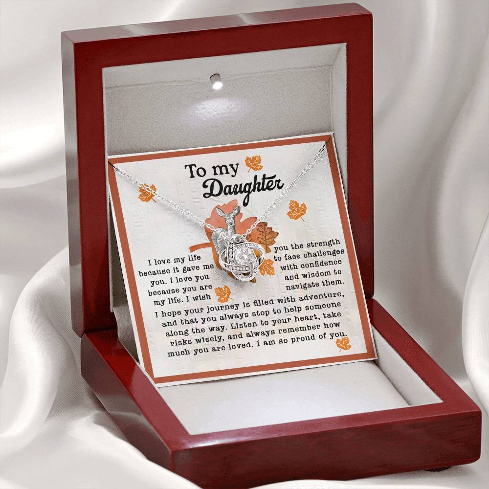 Daughter - Gave Me You - Love Knot Necklace