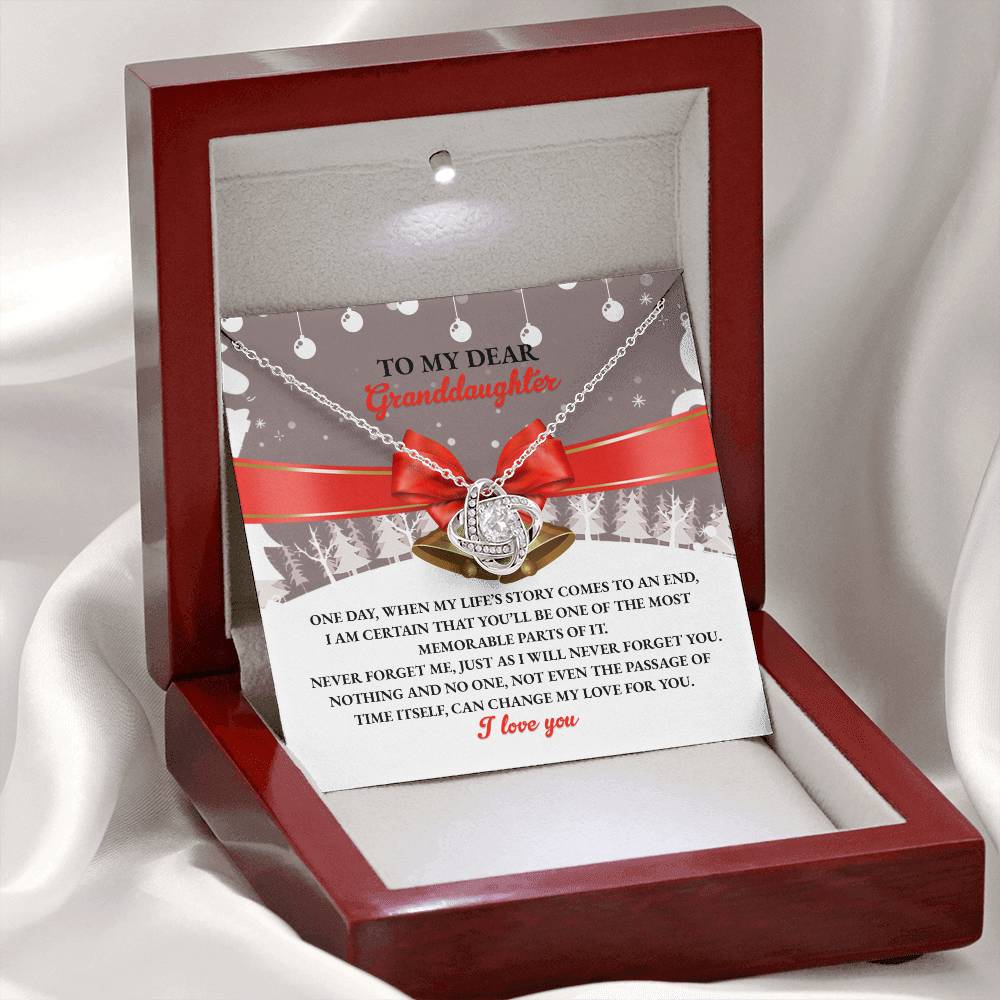 Granddaughter - Memorable Parts - Love Knot Necklace