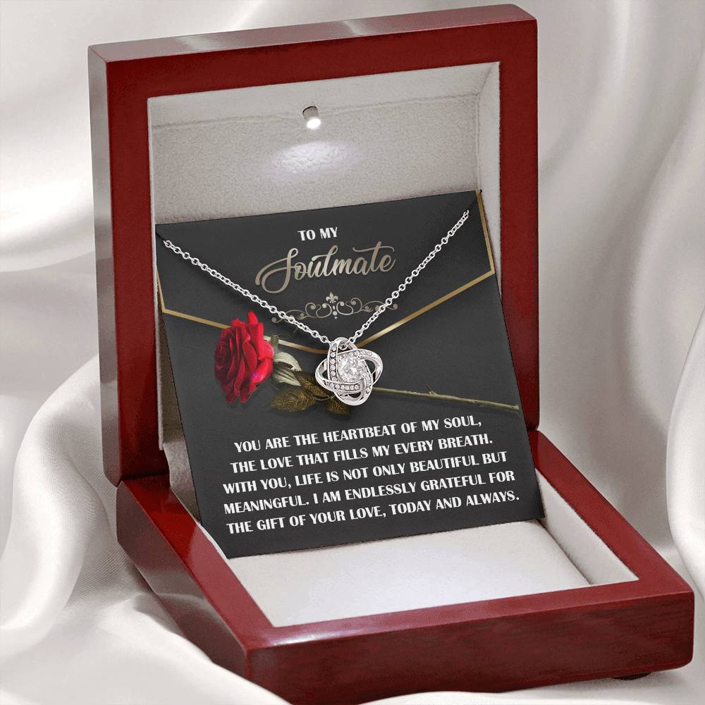 Soulmate - My Every Breath - Love Knot Necklace