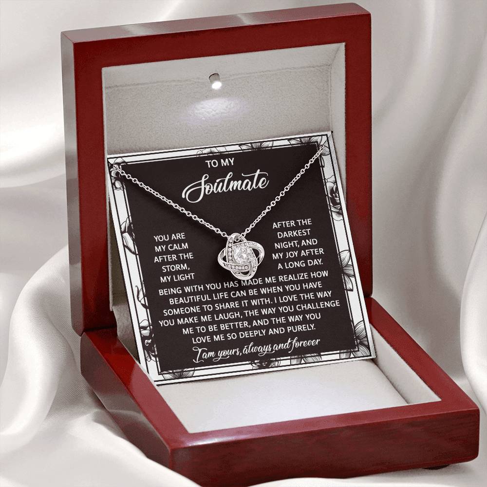 Soulmate - Deeply And Purely - Love Knot Necklace