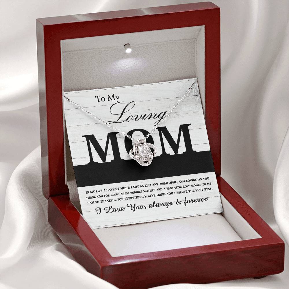 Mom - Loving As You - Love Knot Necklace
