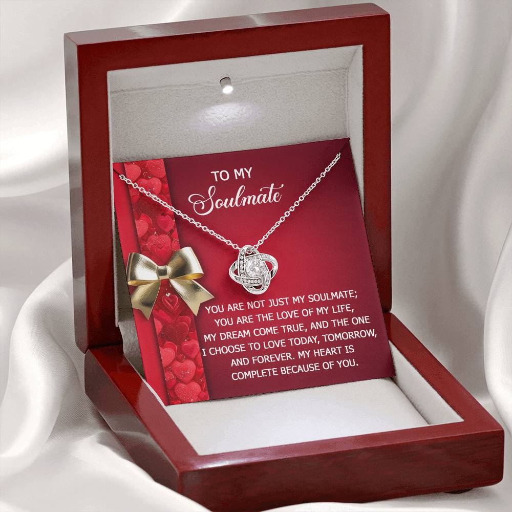 Soulmate - Because Of You - Love Knot Necklace