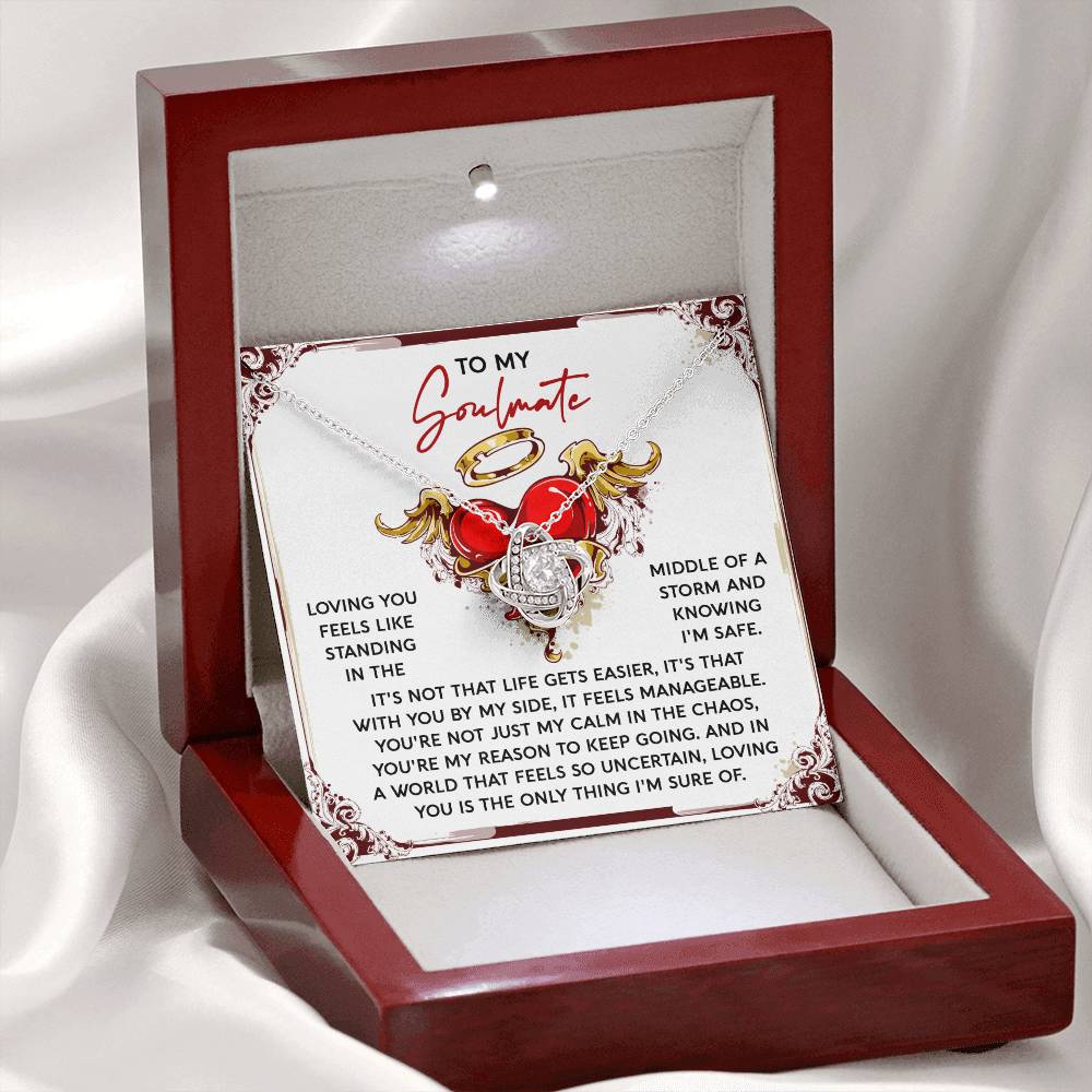 Soulmate - Keep Going - Love Knot Necklace