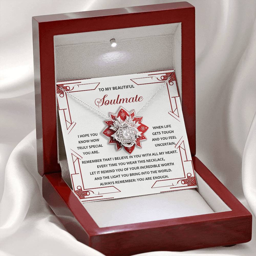 Soulmate - You Are Enough - Love Knot Necklace