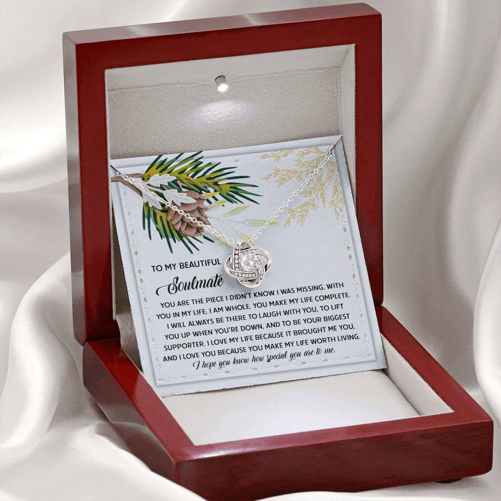 Soulmate - Biggest Supporter - Love Knot Necklace