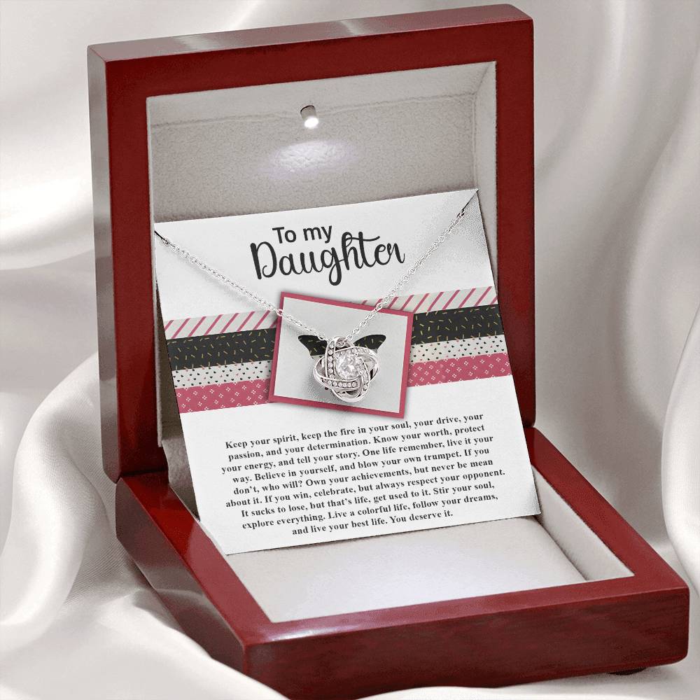 Daughter - Keep The Fire - Love Knot Necklace