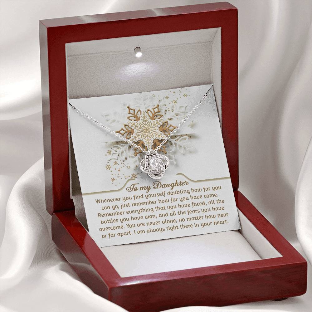 Daughter - You Can Go - Love Knot Necklace