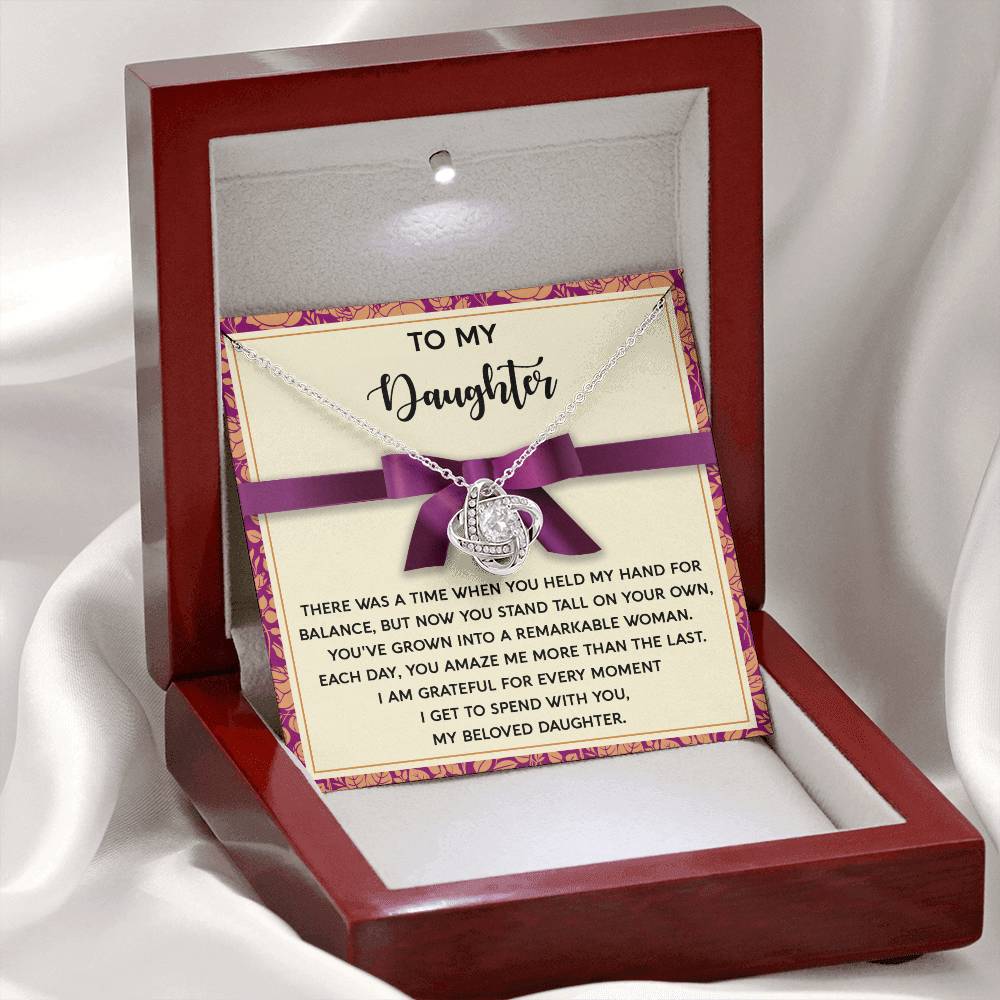 Daughter - Spend With You - Love Knot Necklace