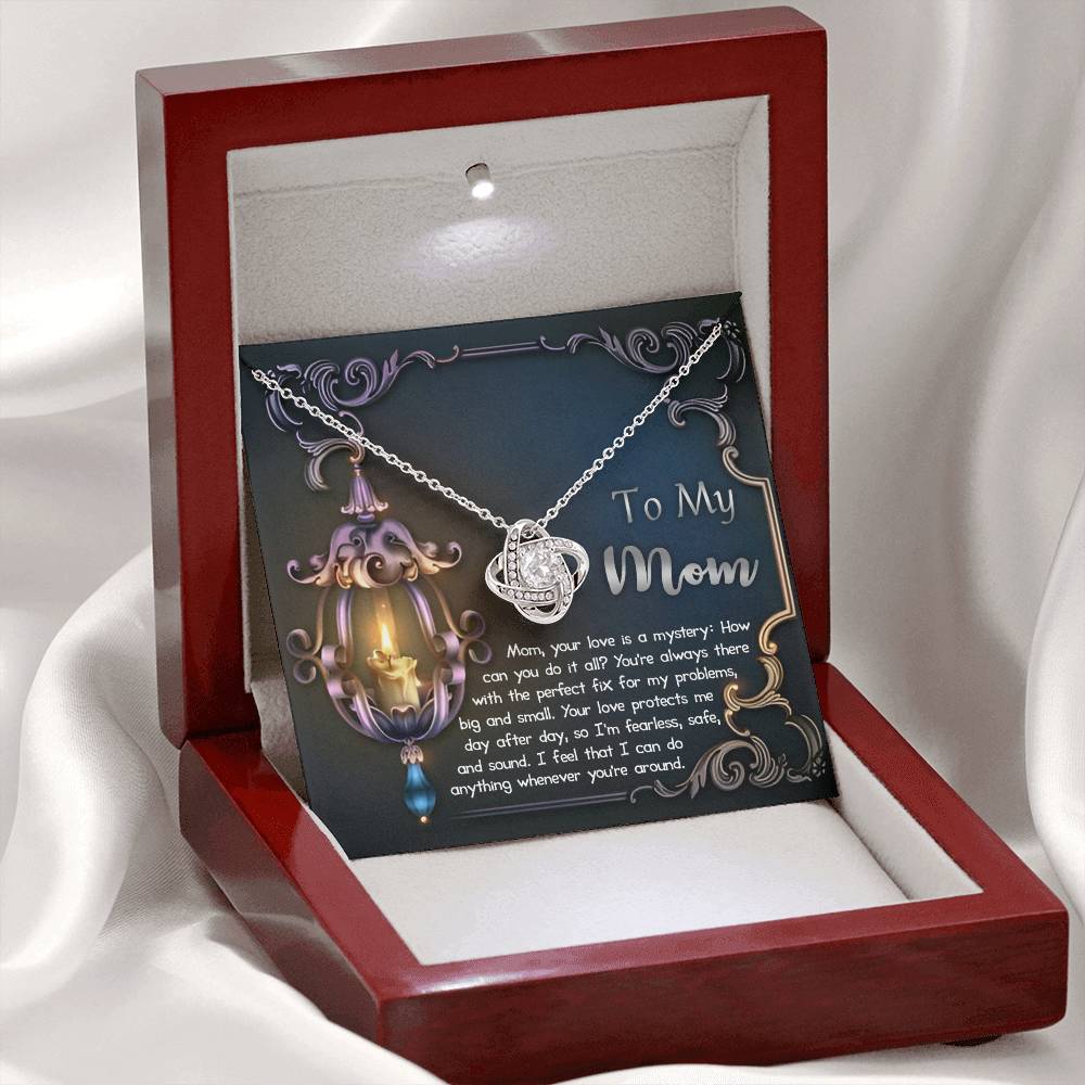 Mom - Love Is Mystery - Love Knot Necklace