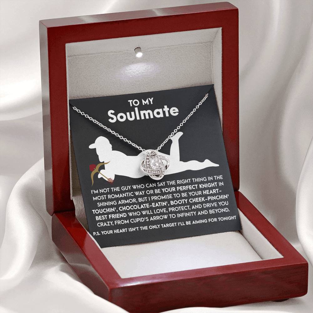 Soulmate - Cupid's Arrow - Love Knot Necklace