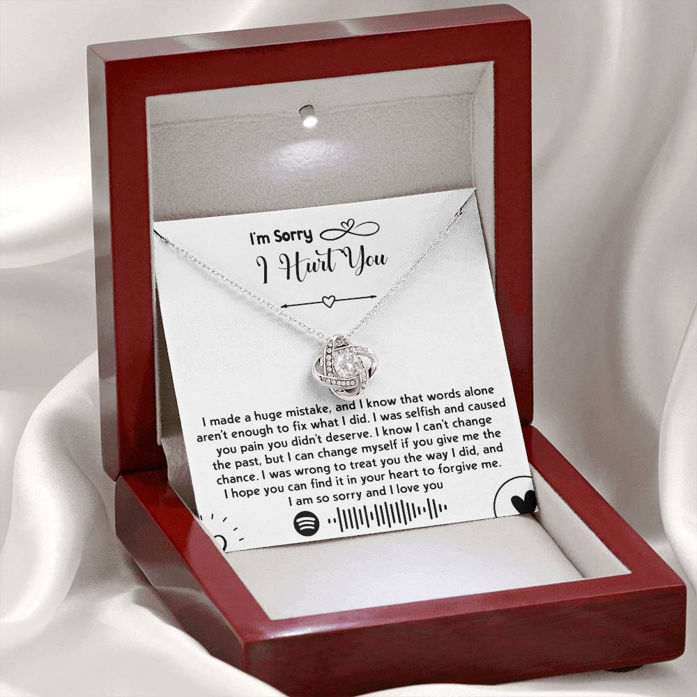 Sorry - You Didn't Deserve - Love Knot Necklace