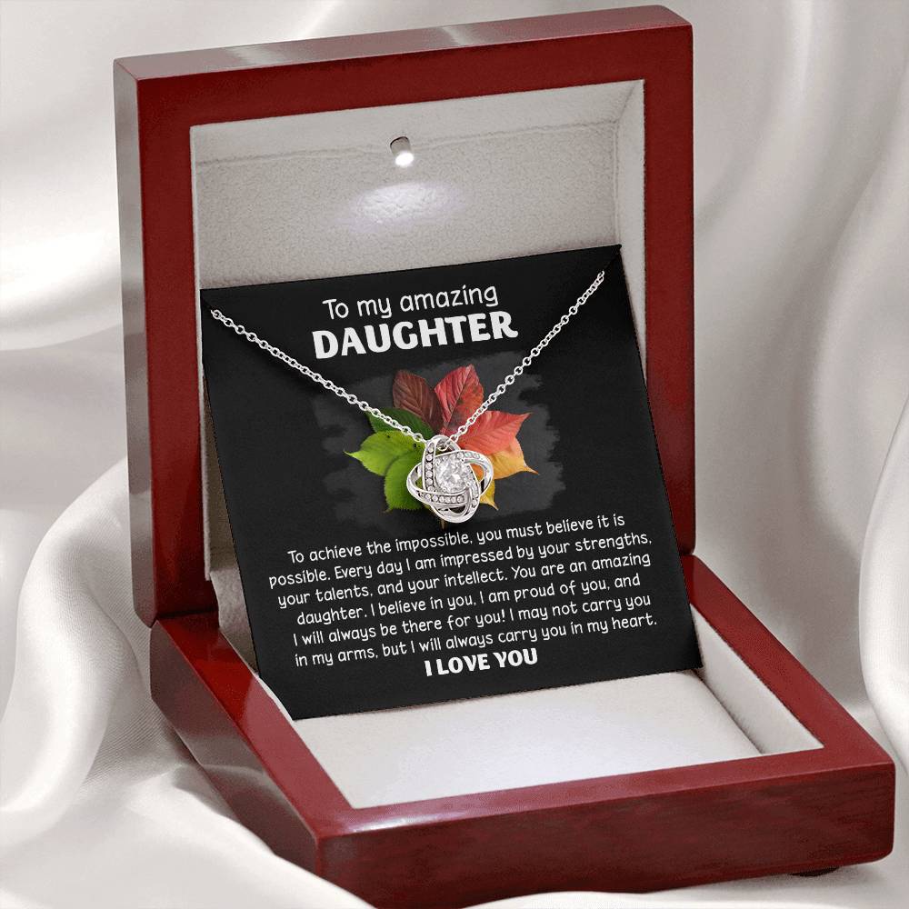Daughter - It Is Possible - Love Knot Necklace