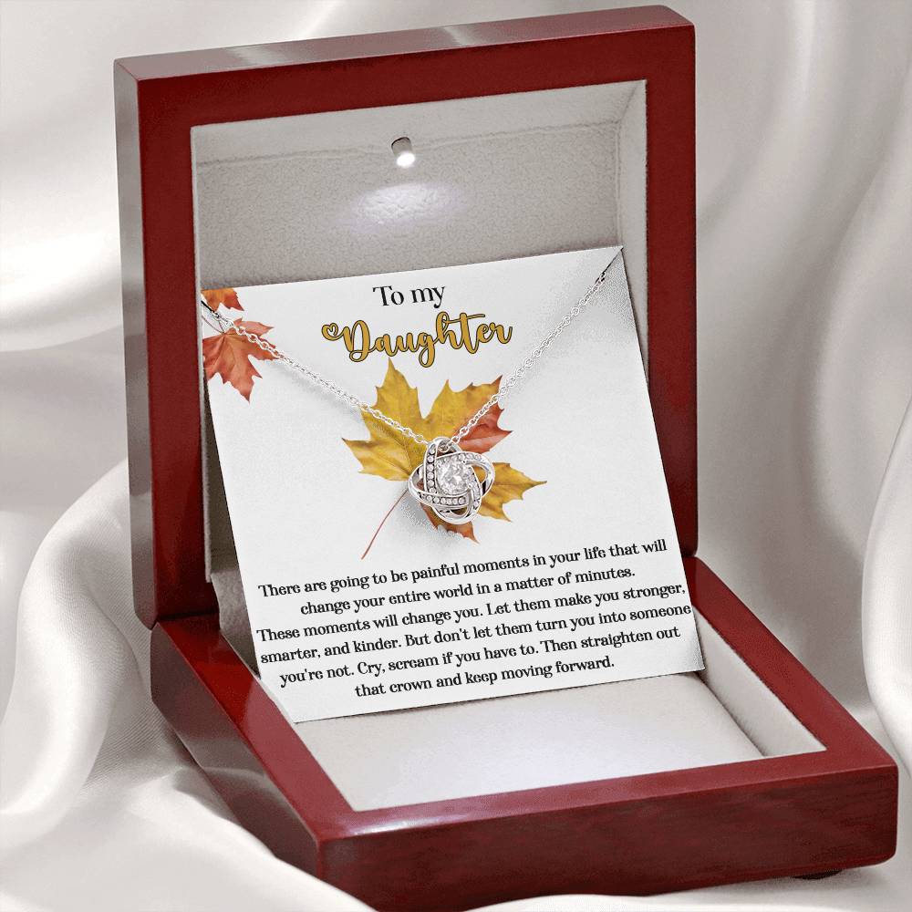 Daughter - Make You Stronger - Love Knot Necklace
