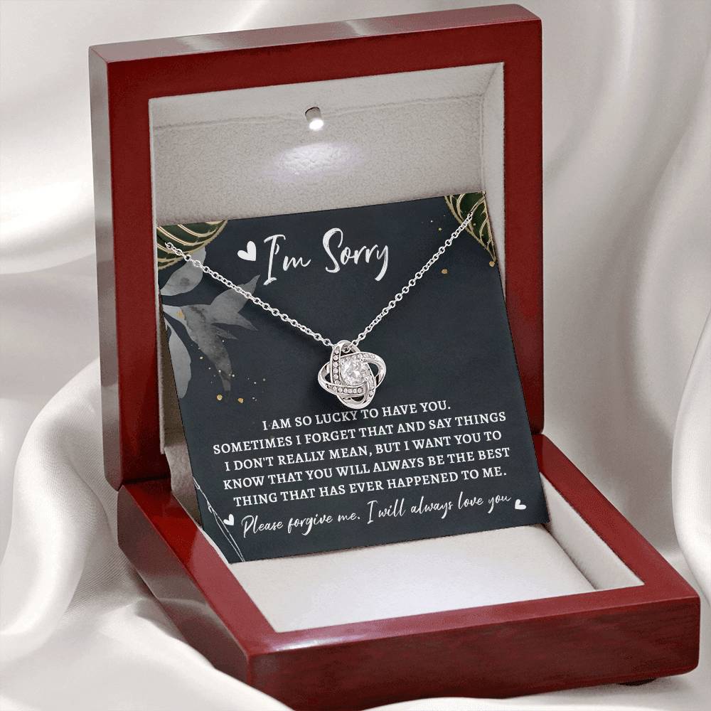 Sorry - The Best Thing - Love Knot Necklace