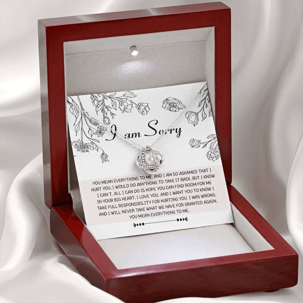Sorry- Your Big Heart - Love Knot Necklace