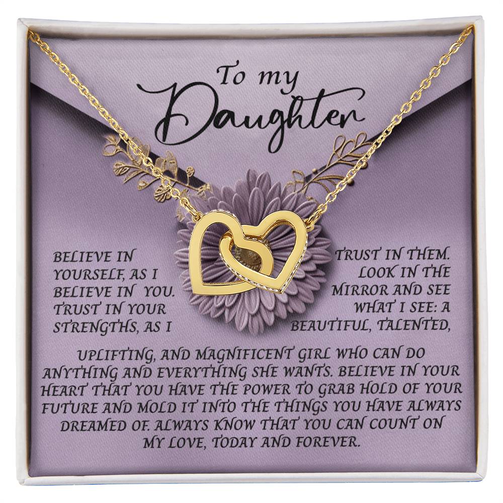 Daughter - Magnificent Girl - Interlocking Hearts
