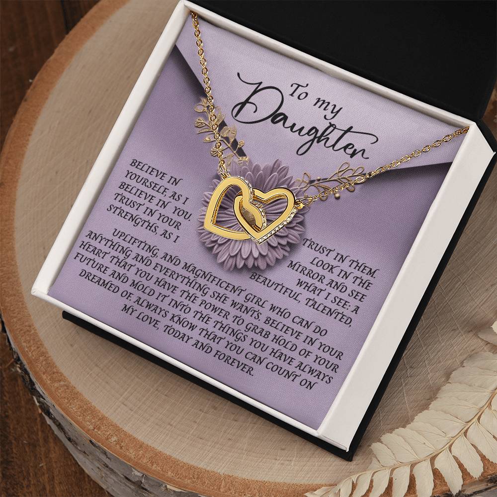 Daughter - Magnificent Girl - Interlocking Hearts